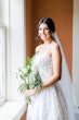 Bride In Square Neck Wedding Dress Called Sawyer By Sottero And Midgley 