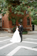 Bride Wearing Simple Aline Wedding Dress Called Selena By Maggie Sottero With Groom