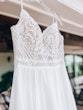 Beaded Chiffon Sheath Wedding Dress Called Lorraine by Rebecca Ingram