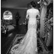 Bride Wearing Modest Lace Wedding Dress Called Tuscany Leigh By Maggie Sottero