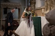 Bride Wearing Chiffon Lace Wedding Dress Called June By Maggie Sottero