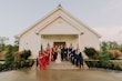 Groom With Bride Wearing Lace Sheath Wedding Dress Francesca By Maggie Sottero