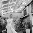Bride Wearing Boho Sleeved Wedding Dress Called Drita By Maggie Sottero