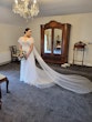 Bride In Wedding Dress With Flutter Sleeves Called Paige By Maggie Sottero