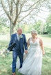 bride in sexy ball gown wedding dress called meryl by maggie sottero