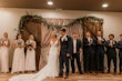 Bride In Sparkle Fit-and-Flare Fontaine By Maggie Sottero With Guests