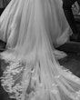 Bride Wearing Modest Cap Sleeve Ball Gown Pearson By Maggie Sottero