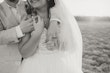 Bride In Tulle A-Line Wedding Dress Called Lorraine Lane Marie By Rebecca Ingram With Groom