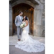 Real Bride in Floral Lace Plus Size Mermaid Wedding Gown Called Giana Lynette by Maggie Sottero