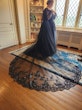 Bride In Black Lace Tulle Alexandria Rebecca Ingram