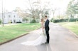 Bride In Backless Crepe Baxley Maggie Sottero With Groom