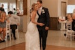 Bride In Sparkle Fit-and-Flare Fontaine By Maggie Sottero With Groom