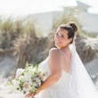 Bride Wearing Lace And Sparkle Tulle Ball Gown Honor Marie By Rebecca Ingram