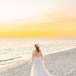 Bride Wearing Boho Sleeved Wedding Dress Called Quintyn By Maggie Sottero