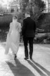 Bride Wearing Boho Sleeved Wedding Dress Called Drita By Maggie Sottero With Groom