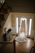 Frederique wedding gown by Maggie Sottero hung up