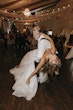 Bride Wearing Sparkly Ballgown Wedding Dress Called Shasta By Sottero And Midgley Dancing With Groom