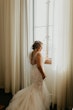 Bride Wearing Ethereal Beaded Mermaid Bridal Dress Geddes By Maggie Sottero 