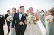Groom With Bride Wearing Lace And Sparkle Tulle Ball Gown Honor Marie By Rebecca Ingram