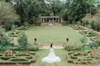 Bride In Sheath Floral Wedding Dress Called Cruz By Sottero And Midgley In Elegant Garden Venue