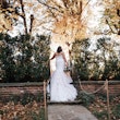 Bride From Back Wearing Wedding Dress Called Alistaire Lynette by Maggie Sottero