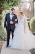 Real Bride In Ruffled Wedding Dress Called Fatima By Maggie Sottero With Groom