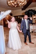 Groom With Bride Wearing A-line Tulle Wedding Dress Ardelle By Rebecca Ingram