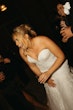 Bride Wearing Lace Mermaid Wedding Gown Called Toccara By Maggie Sottero Dancing At Her Reception