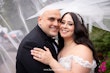 Groom With Bride Wearing Satin Ballgown Kimora By Sottero And Midgley