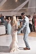 Groom With Bride Wearing Sheath Crepe Wedding Dress Cambridge By Sottero And Midgley