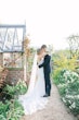 Bride In Backless Crepe Baxley Maggie Sottero With Groom