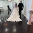Bride Wearing Lace Ballgown Wedding Dress Called Kiernan By Sottero And Midgley Walking Down The Aisle With Her Father