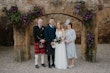 Groom With Bride In Minimalist Wedding Dress With Pearls Sahar Marie By Maggie Sottero