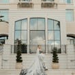 Bride wearing Tristyn wedding dress by Maggie Sottero