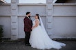 Bride In V-neck Ballgown Fatima Maggie Sottero With Groom