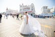 Bride Wearing Lace And Sparkle Tulle Ball Gown Honor Marie By Rebecca Ingram