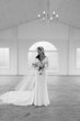 Bride wearing Fernanda wedding dress by Maggie Sottero