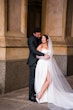 Groom Holding Bride Wearing Modern Ballgown Wedding Dress Called Aspen By Sottero And Midgley