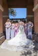 Bride wearing Danielle by Maggie Sottero with her bridesmaids