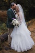 Photo of Bride In Ruffled Wedding Dress Called Timbrey By Maggie Sottero