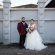 Bride In V-neck Ballgown Fatima Maggie Sottero With Groom