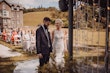 Real Bride wearing rustic boho lace wedding dress called Kendall by Maggie Sottero.