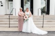 Real Bride in Halter Ball Gown Wedding Dress with Illusion Lace Bodice over Sweetheart Neckline Called Tovah by Sottero & Midgley