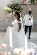 Bride wearing Tatiana wedding dress by Maggie Sottero