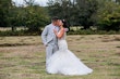 Bride In Colorful Trumpet Kenleigh Sottero Midgley With Groom