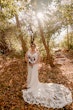 Bride Wearing Cold Shoulder Crepe Wedding Dress Bracken Lynette By Sottero And Midgley