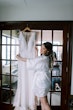 Sheath White Wedding Dress Bradford Rose