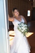 Bride Wearing Floral Lace Mermaid Wedding Dress Giana Lynette By Maggie Sottero
