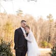 Bride Wearing Boho Sleeved Wedding Dress Called Drita By Maggie Sottero With Groom