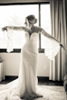 Bride Wearing Boho Sleeved Wedding Dress Bronson By Sottero And Midgley